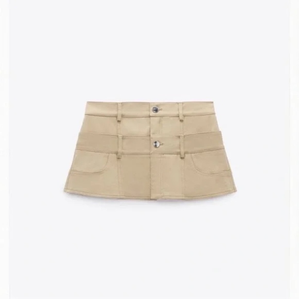 BRAND NEW - ZARA - Limited Edition Double Waisted Skirt - Large - Picture 2 of 6